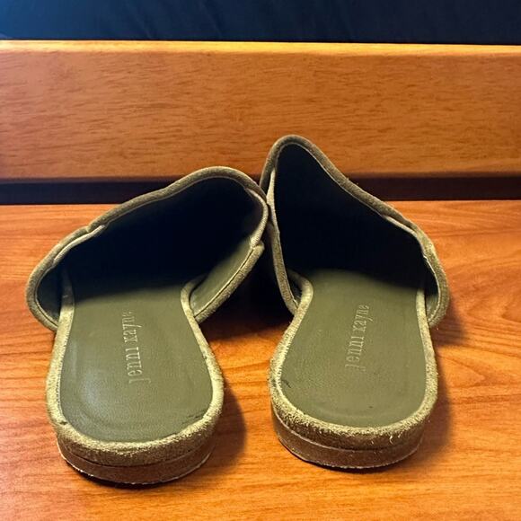 Jenni Kayne Suede Mules in Laurel Size 37 7 Casual Shoes Capsule Minimalist - Picture 11 of 16